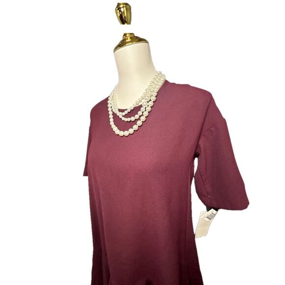 French Connection Drop Waist Flounce Dress | NWT | Oversized Fit Size 2 - Picture 3 of 9